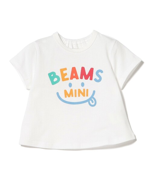 BEAMS mini（ビームスミニ）の「ベビー スマイル Tシャツ 2026SS（70～80cm）プチプラ ベビー 定番 人気　ギフト（Tシャツ/カットソー・キッズ・ネイビー/ケリーグリーン/レッド系その他2/オフホワイト・80/70）」の12枚目の写真