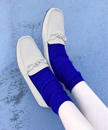 モカシン/デッキシューズ（ホワイト/白色系）ファッション通販 - ZOZOTOWN