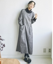 ａｎｄ　ｍｙｅｒａ　ハイネックモノクロワンピース
