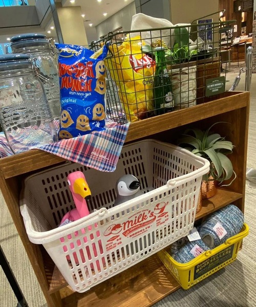 niko and...(ニコアンド)の「レジカゴ(オフホワイト)(収納グッズ・レディース・オフホワイト/アクア・0)」の5枚目の写真