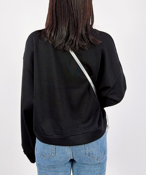 CLOTHY(クロシィ)の「【Allシーズン使えるなめらか軽量素材♪】スウェットトップス(セットアップ可)(スウェット・レディース・ライトグレー/オフホワイト/グレー/ブラック・LARGE/MEDIUM)」の14枚目の写真
