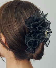 GOLDY | ラッフル シアー バンス クリップ(バレッタ/ヘアクリップ)