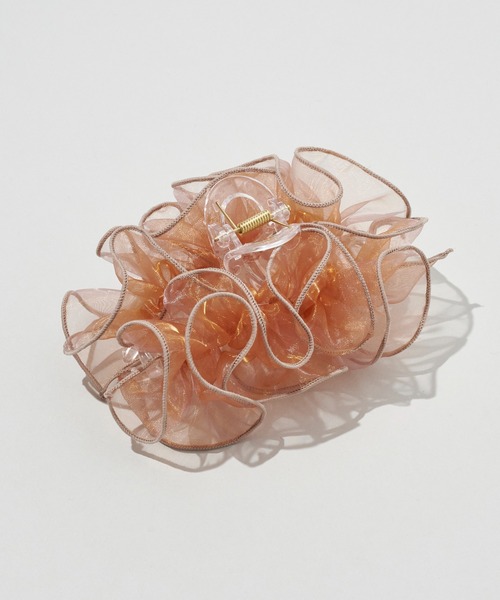 GOLDY(ゴールディ)の「ラッフル シアー バンス クリップ(バレッタ/ヘアクリップ・レディース・ブルー/グレー/ブラック/ピンク・FREE)」の18枚目の写真