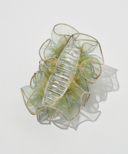 GOLDY(ゴールディ)の「ラッフル シアー バンス クリップ(バレッタ/ヘアクリップ・レディース・ブルー/グレー/ブラック/ピンク・FREE)」の22枚目の写真