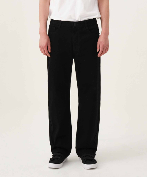 ACSHI(アクシ)の「デイリーセミロングワイドデニムパンツ(ブラック)(デニムパンツ・メンズ・その他・M/L/XL/XXL)」の2枚目の写真