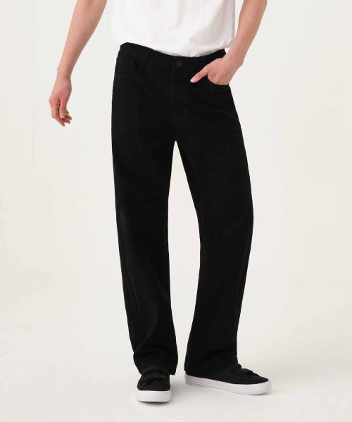 ACSHI(アクシ)の「デイリーセミロングワイドデニムパンツ(ブラック)(デニムパンツ・メンズ・その他・M/L/XL/XXL)」の4枚目の写真