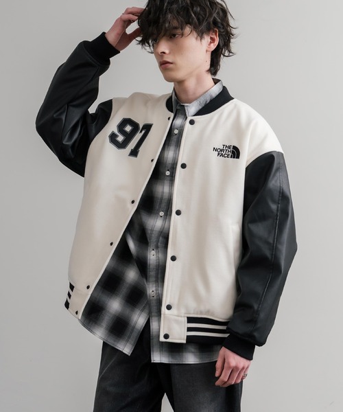 日本未展開モデル WHITE LABEL THE NORTH FACE VARSITY HEAT JACKET