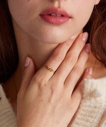 MERRYMOTIVE（メリーモチーブ）の「Wavy chain mix surgical ring（リング）」