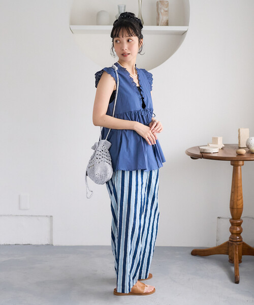 FREAK'S STORE（フリークスストア）の「THEATRE PRODUCTS × FREAK'S STORE/シアタープロダクツ 別注ラメ メッシュ ショルダーバッグ/巾着バッグ（ショルダーバッグ・レディース・シルバー/グリーン/ゴールド/ブラウン・ONE SIZE）」の14枚目の写真