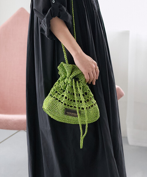 FREAK'S STORE（フリークスストア）の「THEATRE PRODUCTS × FREAK'S STORE/シアタープロダクツ 別注ラメ メッシュ ショルダーバッグ/巾着バッグ（ショルダーバッグ・レディース・シルバー/グリーン/ゴールド/ブラウン・ONE SIZE）」の17枚目の写真