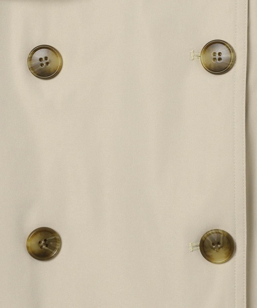 LEPSIM（レプシィム）の「ハーフトレンチコート　634142（トレンチコート・レディース・ライトベージュ/チャコールグレー・FREE）」の4枚目の写真