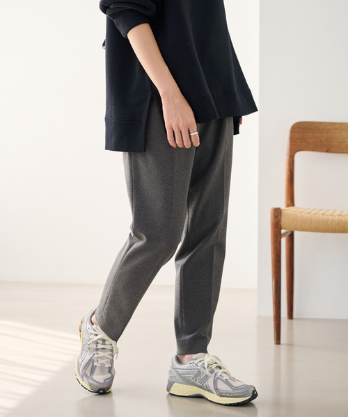FRAMeWORK(フレームワーク)の「≪追加≫T/R両面起毛パンツ 4(スラックス・レディース・ブラック/チャコールグレー・34/36/38/40)」の5枚目の写真