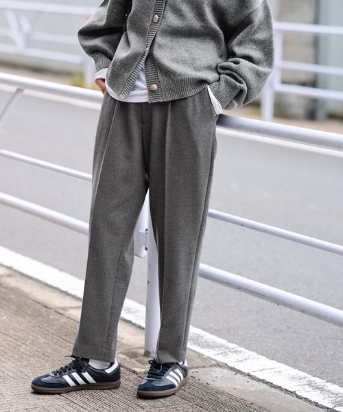 FRAMeWORK(フレームワーク)の「≪追加≫T/R両面起毛パンツ 4(スラックス・レディース・ブラック/チャコールグレー・34/36/38/40)」の12枚目の写真