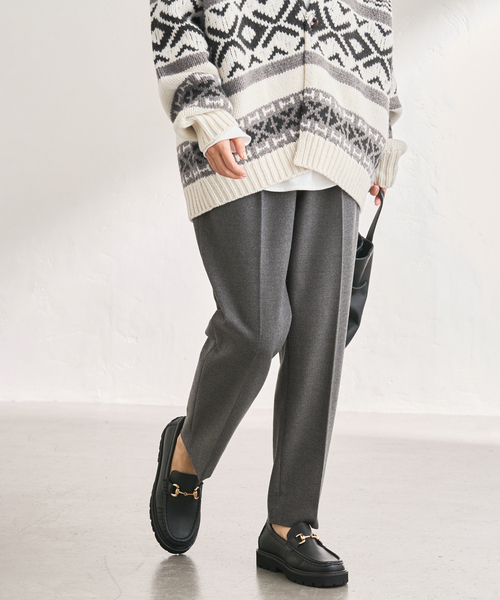 FRAMeWORK(フレームワーク)の「≪追加≫T/R両面起毛パンツ 4(スラックス・レディース・ブラック/チャコールグレー・34/36/38/40)」の15枚目の写真