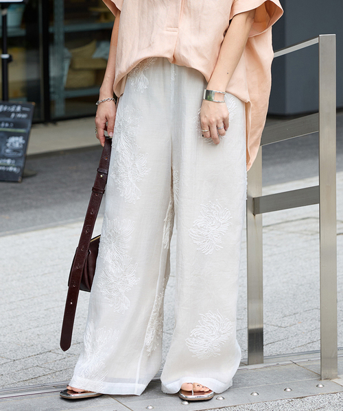 【JOURNAL STANDARD】シアーレースレイヤードパンツ 追加予約2》シアーレースレイヤードパンツ（その他パンツ）｜JOURNAL