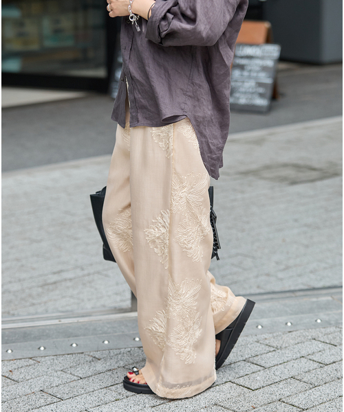 JOURNAL STANDARD(ジャーナルスタンダード)の「《追加》シアーレースレイヤードパンツ(その他パンツ・レディース・ホワイト/ブラック/ベージュ・FREE)」の15枚目の写真