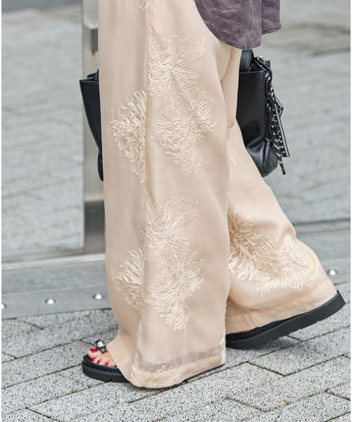 JOURNAL STANDARD(ジャーナルスタンダード)の「《追加》シアーレースレイヤードパンツ(その他パンツ・レディース・ホワイト/ブラック/ベージュ・FREE)」の16枚目の写真