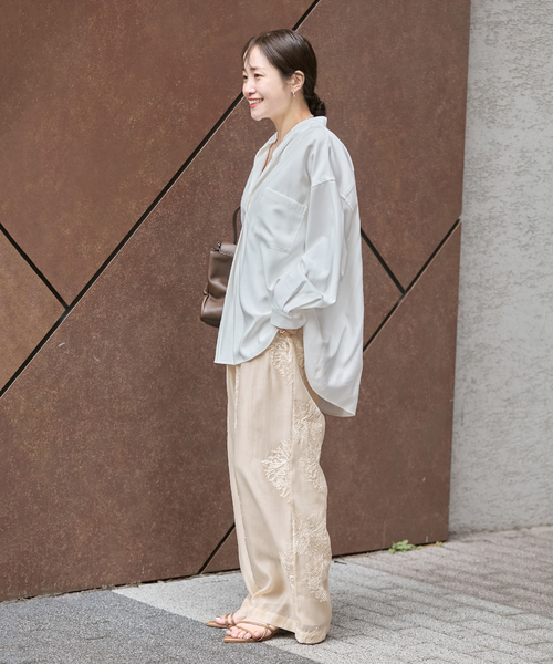 JOURNAL STANDARD(ジャーナルスタンダード)の「《追加》シアーレースレイヤードパンツ(その他パンツ・レディース・ホワイト/ブラック/ベージュ・FREE)」の17枚目の写真