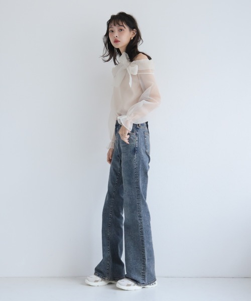 VIVIAN(ヴィヴィアン)の「エアー底レースアップスニーカー(スニーカー・レディース・ベージュ/ブラック・25/24/23)」の15枚目の写真