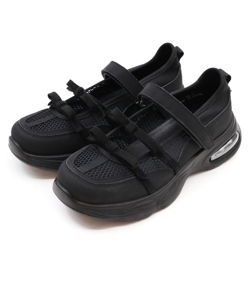 VIVIAN(ヴィヴィアン)の「エアー底レースアップスニーカー(スニーカー・レディース・ベージュ/ブラック・25/24/23)」の17枚目の写真