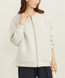 nissen | きれいめダンボールノーカラージャケット(その他アウター)