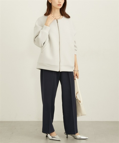 nissen（ニッセン）の「きれいめダンボールノーカラージャケット（その他アウター・レディース・ブラック/グレー・LL/L/M）」の10枚目の写真