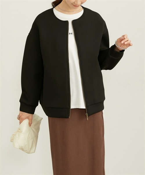 nissen（ニッセン）の「きれいめダンボールノーカラージャケット（その他アウター・レディース・ブラック/グレー・LL/L/M）」の13枚目の写真