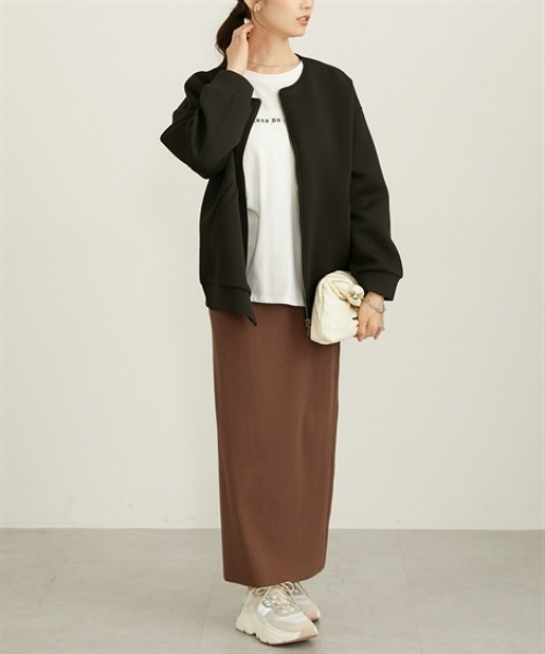 nissen（ニッセン）の「きれいめダンボールノーカラージャケット（その他アウター・レディース・ブラック/グレー・LL/L/M）」の15枚目の写真