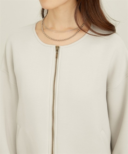 nissen（ニッセン）の「きれいめダンボールノーカラージャケット（その他アウター・レディース・ブラック/グレー・LL/L/M）」の17枚目の写真