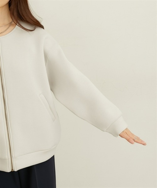 nissen（ニッセン）の「きれいめダンボールノーカラージャケット（その他アウター・レディース・ブラック/グレー・LL/L/M）」の18枚目の写真