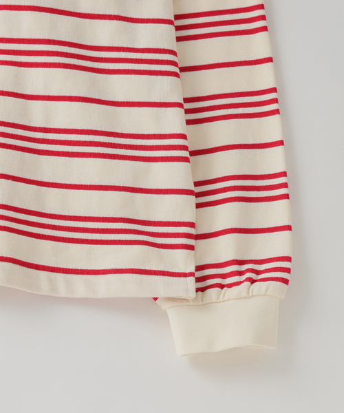 JOURNAL STANDARD(ジャーナルスタンダード)の「HARDIN KNITWEAR / ハーディンニットウェア ラグビー シャツ(Tシャツ/カットソー・メンズ・ブラウン/アイボリー/ライトブルー・MEDIUM/LARGE)」の6枚目の写真