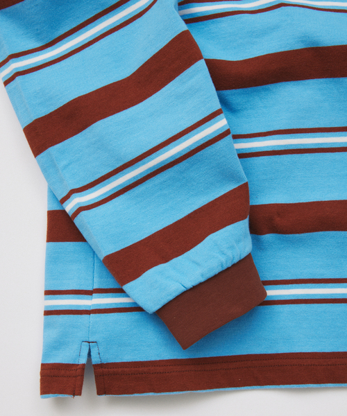 JOURNAL STANDARD(ジャーナルスタンダード)の「HARDIN KNITWEAR / ハーディンニットウェア ラグビー シャツ(Tシャツ/カットソー・メンズ・ブラウン/アイボリー/ライトブルー・MEDIUM/LARGE)」の11枚目の写真