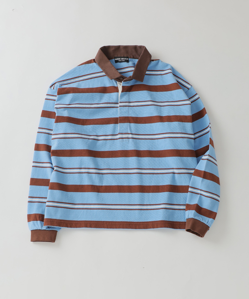 JOURNAL STANDARD(ジャーナルスタンダード)の「HARDIN KNITWEAR / ハーディンニットウェア ラグビー シャツ(Tシャツ/カットソー・メンズ・ブラウン/アイボリー/ライトブルー・MEDIUM/LARGE)」の13枚目の写真