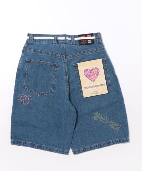 SANTA CRUZ(サンタクルーズ)の「SANTA CRUZ/サンタクルーズ デニムハーフパンツ レディース HEARTFUL DENIM SHORTS ムラサキ限定 502262531(その他パンツ・レディース・ピンク/インディゴブルー・L/M)」の15枚目の写真