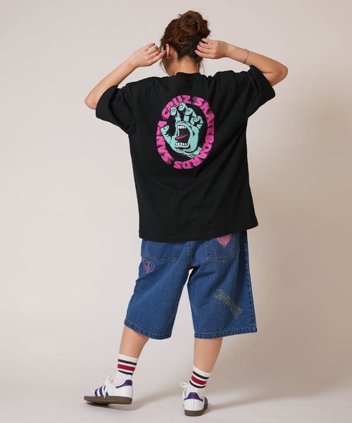 SANTA CRUZ(サンタクルーズ)の「SANTA CRUZ/サンタクルーズ デニムハーフパンツ レディース HEARTFUL DENIM SHORTS ムラサキ限定 502262531(その他パンツ・レディース・ピンク/インディゴブルー・L/M)」の8枚目の写真