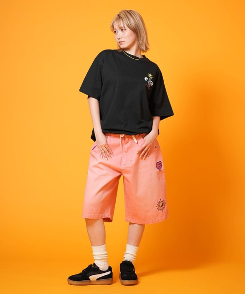 SANTA CRUZ(サンタクルーズ)の「SANTA CRUZ/サンタクルーズ デニムハーフパンツ レディース HEARTFUL DENIM SHORTS ムラサキ限定 502262531(その他パンツ・レディース・ピンク/インディゴブルー・L/M)」の13枚目の写真