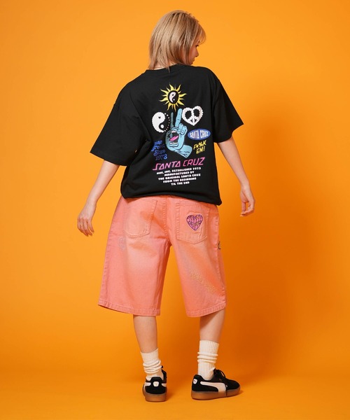 SANTA CRUZ(サンタクルーズ)の「SANTA CRUZ/サンタクルーズ デニムハーフパンツ レディース HEARTFUL DENIM SHORTS ムラサキ限定 502262531(その他パンツ・レディース・ピンク/インディゴブルー・L/M)」の14枚目の写真