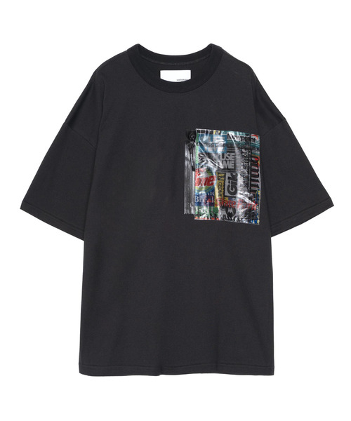 yoshiokubo（ヨシオクボ）の「yoshiokubo ヨシオクボ / MULTI-LOGO FILM PK S/S T マルチロゴフィルムプリントTシャツ / YKS26112（Tシャツ/カットソー・メンズ・ブラック/ホワイト・3/2/1）」の3枚目の写真