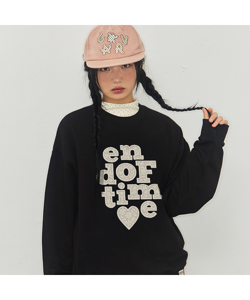 セール】[ユニセックス]END OF TIMEロゴスウェット_11カラー