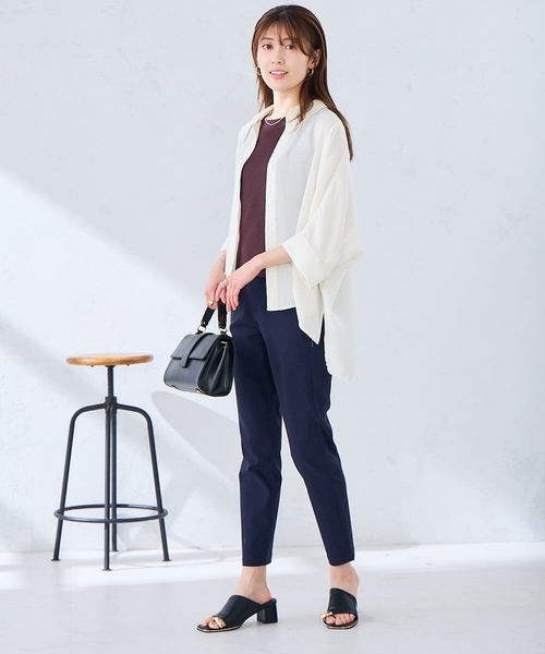 a.v.v(アーヴェヴェ)の「ハイパーストレッチスリムパンツ(その他パンツ・レディース・チャコールグレー/ブラック/ネイビー/ベージュ・34/42/38/36/40)」の5枚目の写真