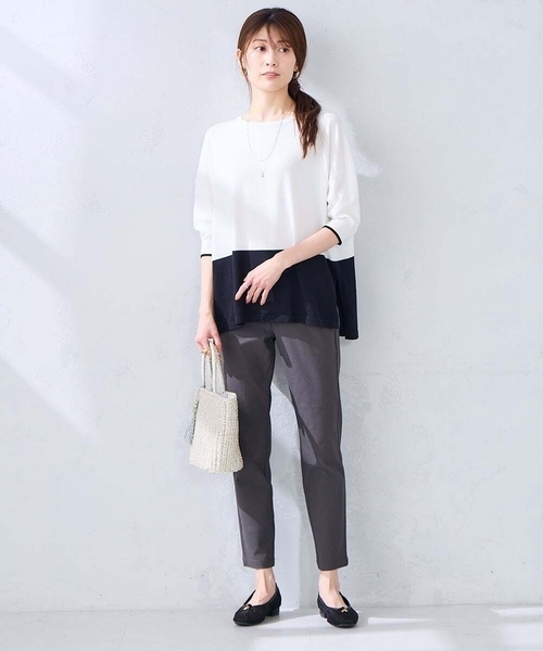 a.v.v(アーヴェヴェ)の「ハイパーストレッチスリムパンツ(その他パンツ・レディース・チャコールグレー/ブラック/ネイビー/ベージュ・34/42/38/36/40)」の7枚目の写真
