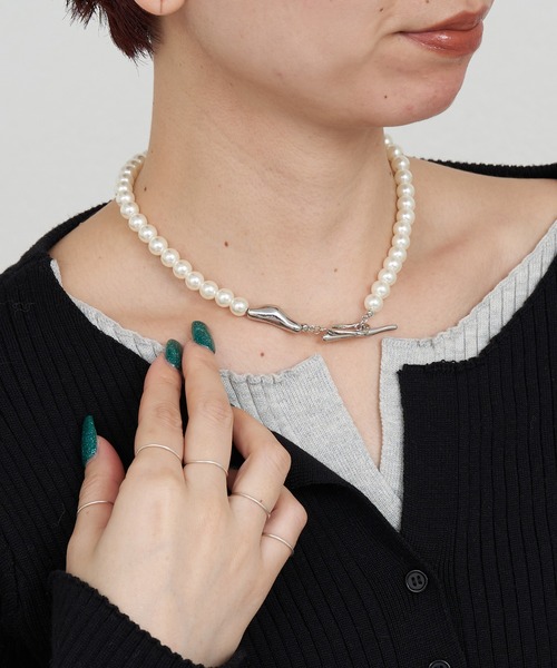 CIAOPANIC TYPY（チャオパニックティピー）の「【オケージョン対応可能】ilパールマンテルネックレス（ネックレス・レディース・シルバー/ゴールド・ONE SIZE）」の2枚目の写真