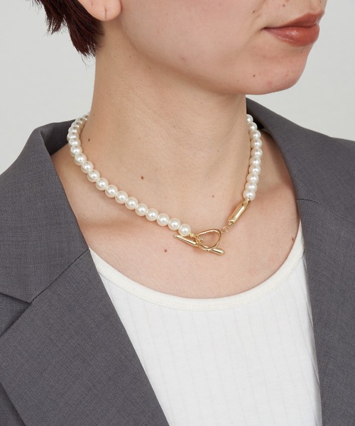 CIAOPANIC TYPY（チャオパニックティピー）の「【オケージョン対応可能】ilパールマンテルネックレス（ネックレス・レディース・シルバー/ゴールド・ONE SIZE）」の4枚目の写真