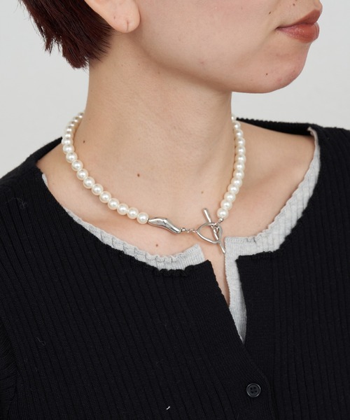 CIAOPANIC TYPY（チャオパニックティピー）の「【オケージョン対応可能】ilパールマンテルネックレス（ネックレス・レディース・シルバー/ゴールド・ONE SIZE）」の3枚目の写真