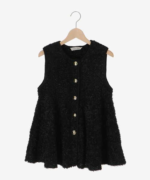 le.coeur blanc(ルクールブラン)の「TORRAZZO DONNA別注バタフライヤーンベスト(ベスト・レディース・ベージュ/ブラック・38)」の3枚目の写真