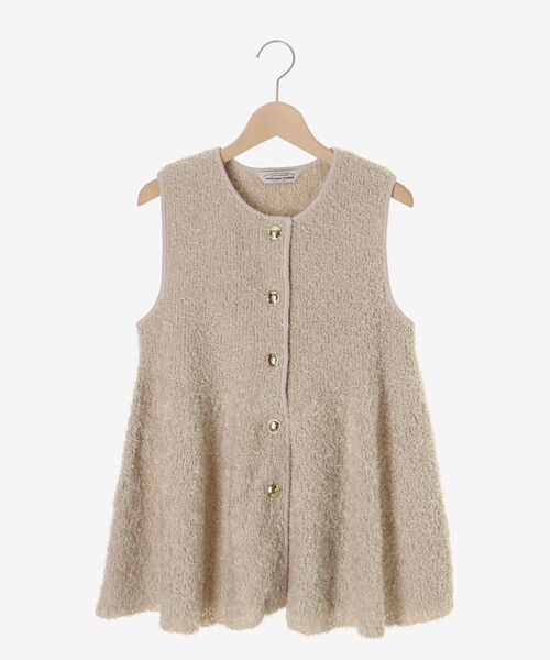 le.coeur blanc(ルクールブラン)の「TORRAZZO DONNA別注バタフライヤーンベスト(ベスト・レディース・ベージュ/ブラック・38)」の15枚目の写真