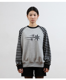 STRIPE 3STAR RAGLAN SWEATSHIRTS_GREY(NG2GSUM440A)