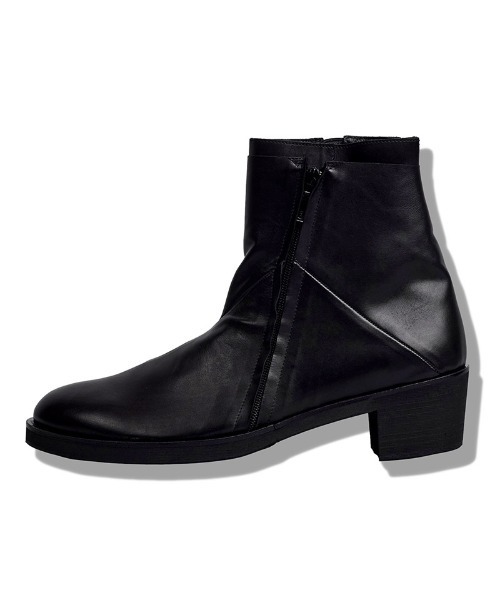 NO ID.(ノーアイディ)の「mko13388-レイヤードヒールブーツ(858208-407F)(ブーツ・メンズ・ブラック・44/42/40)」の12枚目の写真