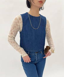 EDIT. FOR LULU | 【ROLLA'S/ローラス】SHELL TOP BLUE SMOKE(シャツ/ブラウス)