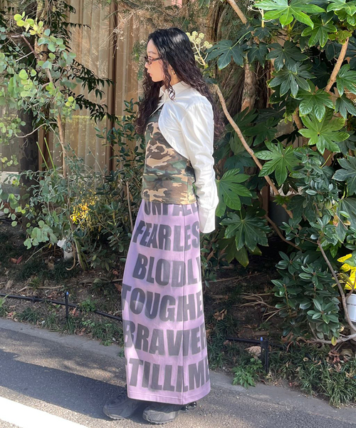 Oriens JOURNAL STANDARD(オリエンス ジャーナルスタンダード)の「ロゴロングスカート(スカート・レディース・グレー/ホワイト/パープル・FREE)」の21枚目の写真